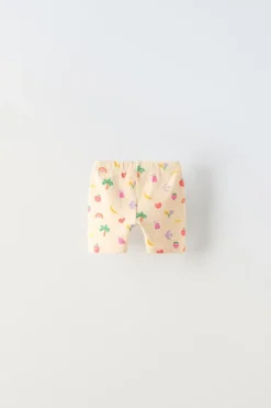 Niños ZARA 6 - 18 Meses·Conjuntos|6 - 18 Meses·Pantalones / Leggings<LEGGING RIB CICLISTA FRUTAS