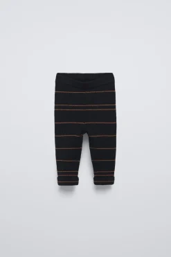 Niños ZARA 6 - 18 Meses·Punto|6 - 18 Meses·Pantalones / Leggings<LEGGING RIB RAYAS