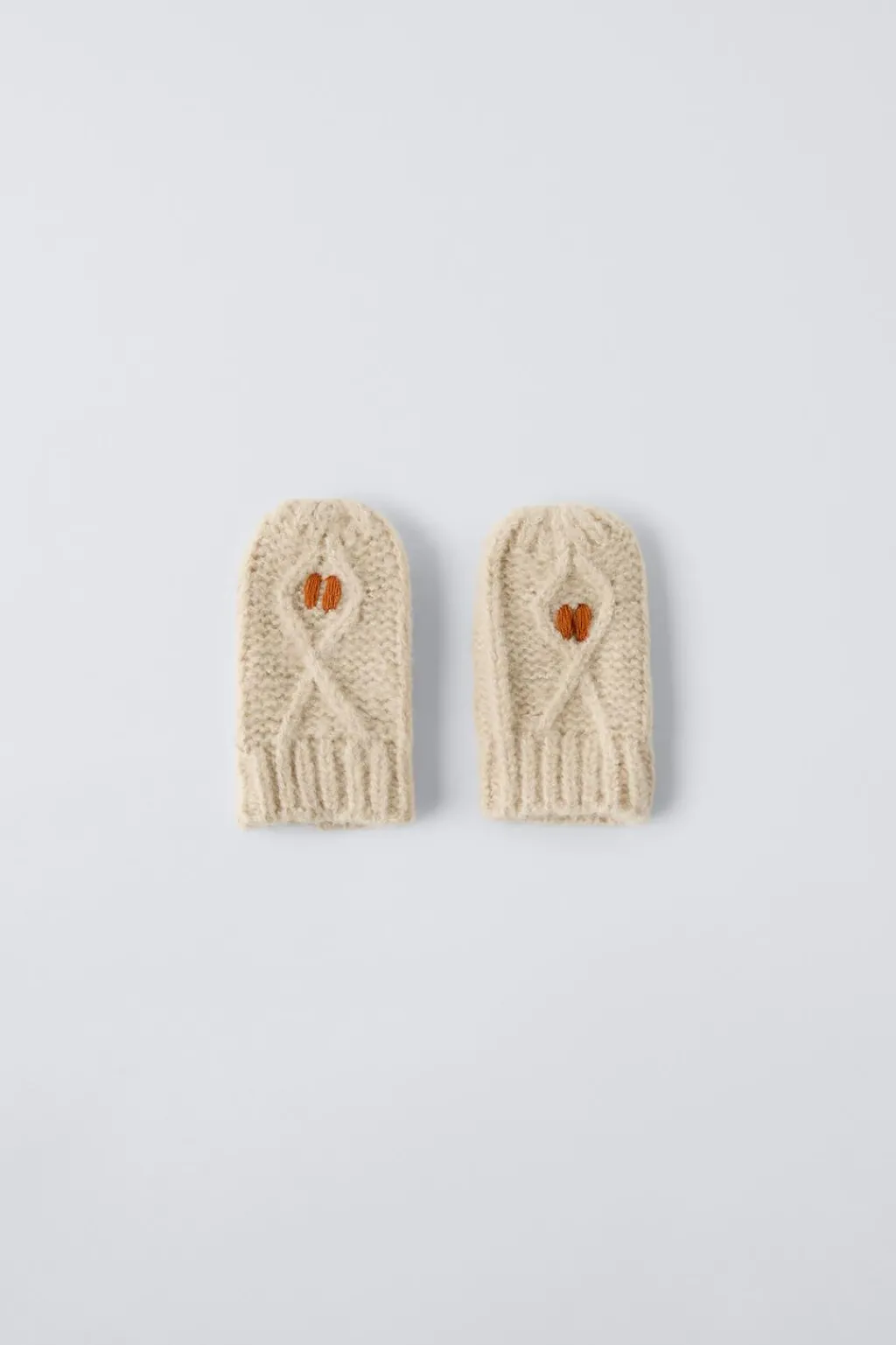 Niños ZARA 1½ - 6 Años·Accesorios|1½ - 6 Años·Accesorios<MANOPLA PUNTO FLORES BORDADAS