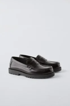 Niños ZARA 6 - 14 Años·Zapatos|6 - 14 Años·Trajes<MOCASÍN TRACK PIEL