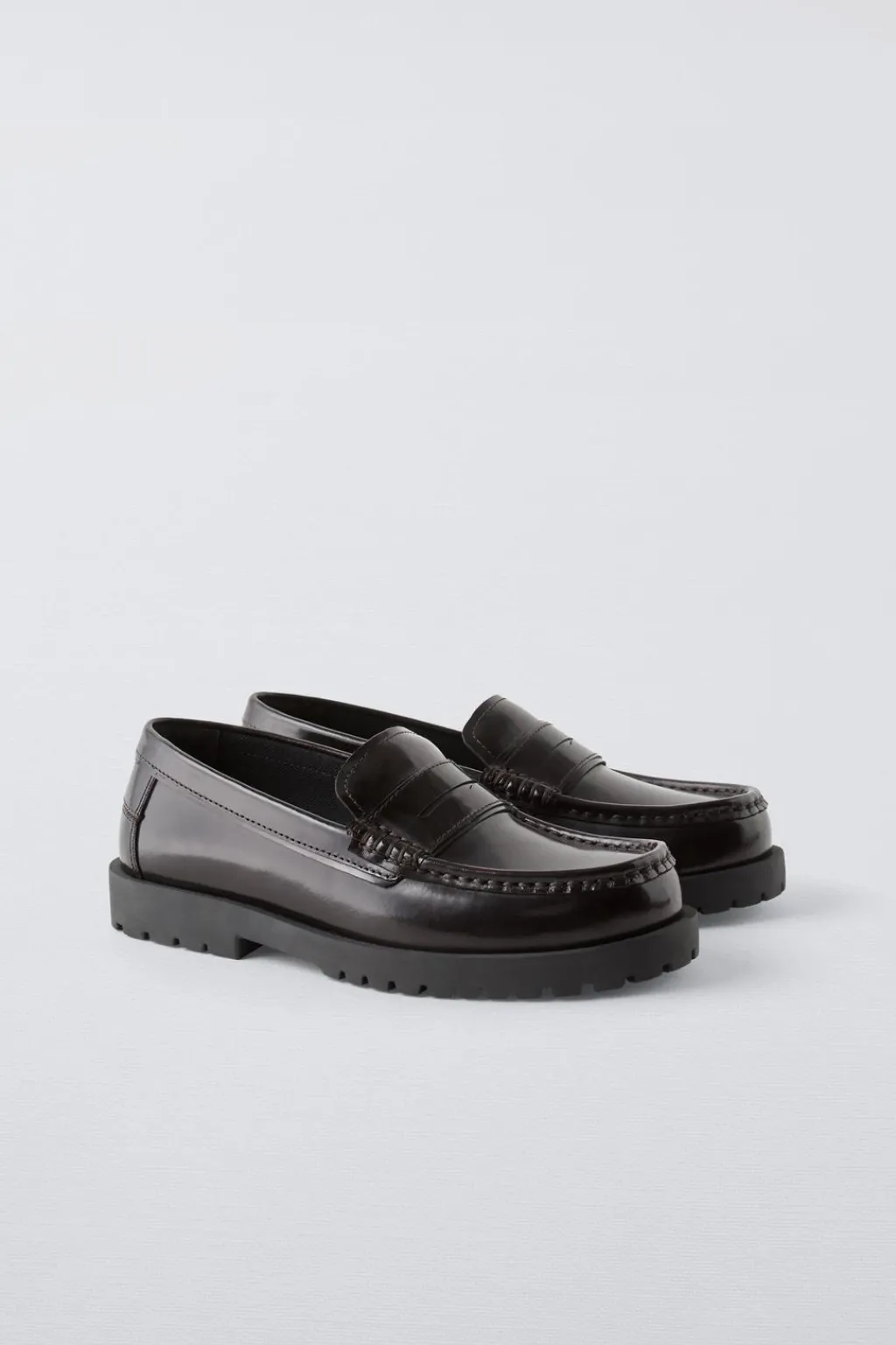 Niños ZARA 6 - 14 Años·Zapatos|6 - 14 Años·Trajes<MOCASÍN TRACK PIEL