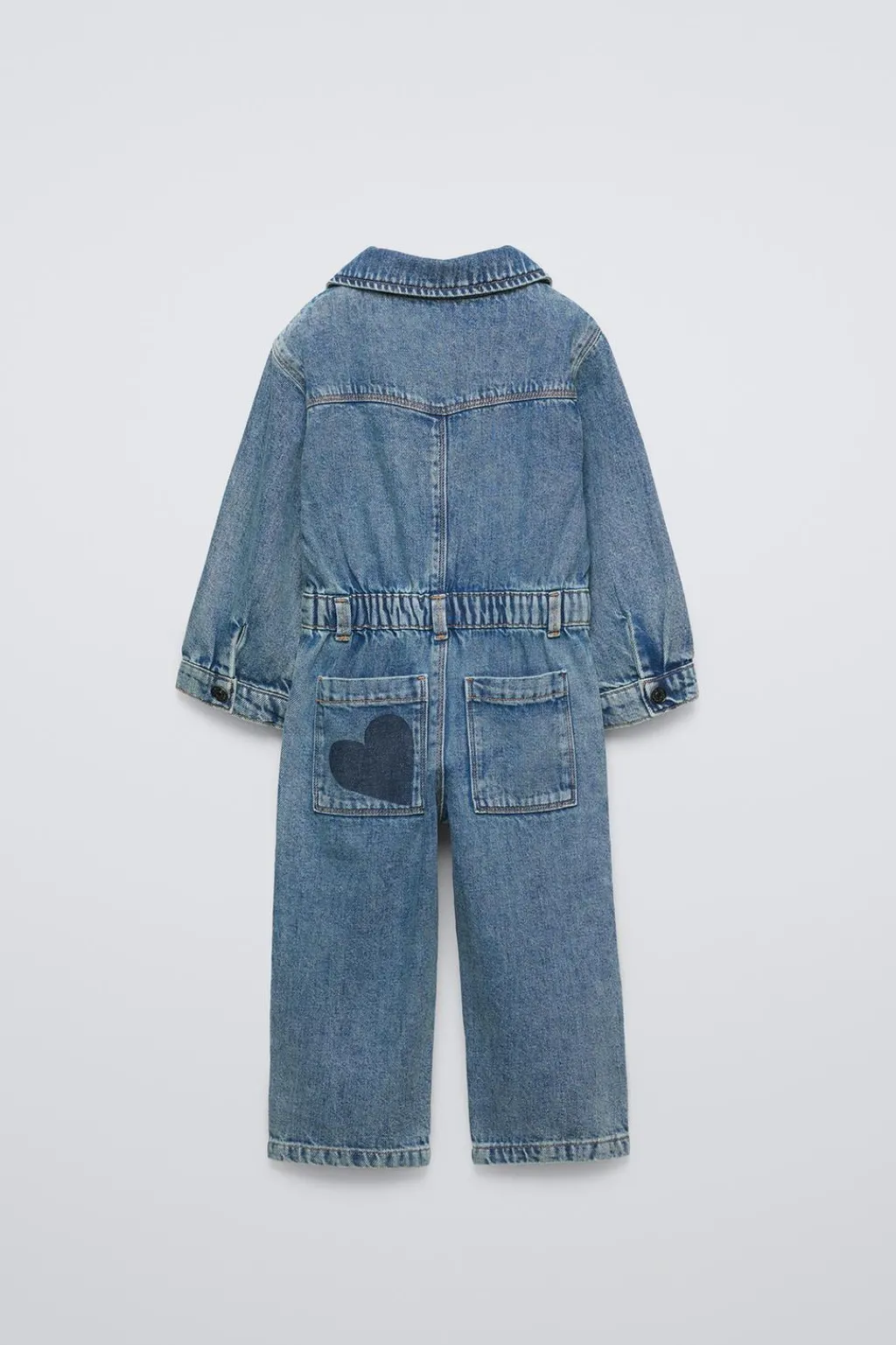 Niños ZARA 1½ - 6 Años·Vestidos / Petos|1½ - 6 Años·Pantalones<MONO DENIM CORAZÓN