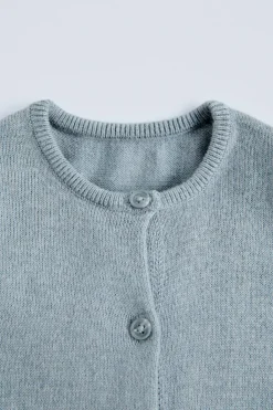 Niños ZARA 0 - 6 Meses·Punto|0 - 6 Meses·Básicos<MONO PUNTO ALGODÓN SEDA