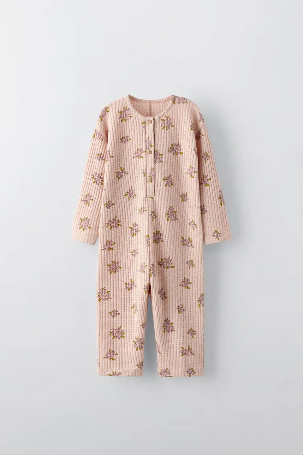 Niños ZARA 1½ - 6 Años·Vestidos / Petos|1½ - 6 Años·Pantalones<MONO WAFFLE FLORES