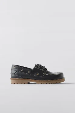 Niños ZARA 6 - 14 Años·Zapatos|6 - 14 Años·Zapatos<NÁUTICO PIEL