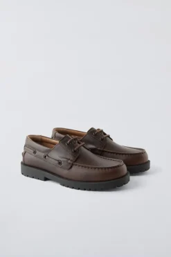 Niños ZARA 6 - 14 Años·Zapatos|6 - 14 Años·Zapatos<NÁUTICO PIEL