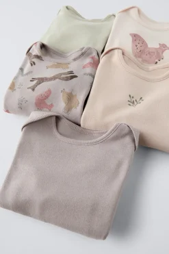 Niños ZARA 1½ - 6 Años·Ropa Interior / Calcetines|1½ - 6 Años·Ropa Interior / Calcetines<PACK CINCO BODIES ANIMALES