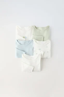 Niños ZARA 1½ - 6 Años·Ropa Interior / Calcetines|1½ - 6 Años·Ropa Interior / Calcetines<PACK CINCO BODIES ARBOLITOS