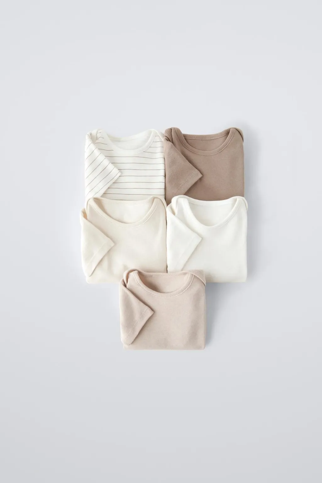 Niños ZARA 1½ - 6 Años·Ropa Interior / Calcetines|1½ - 6 Años·Ropa Interior / Calcetines<PACK CINCO BODIES TOSTADOS