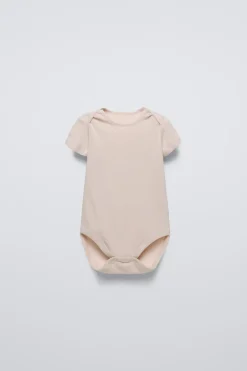 Niños ZARA 1½ - 6 Años·Ropa Interior / Calcetines|1½ - 6 Años·Ropa Interior / Calcetines<PACK CINCO BODIES TOSTADOS