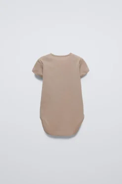 Niños ZARA 1½ - 6 Años·Ropa Interior / Calcetines|1½ - 6 Años·Ropa Interior / Calcetines<PACK CINCO BODIES TOSTADOS
