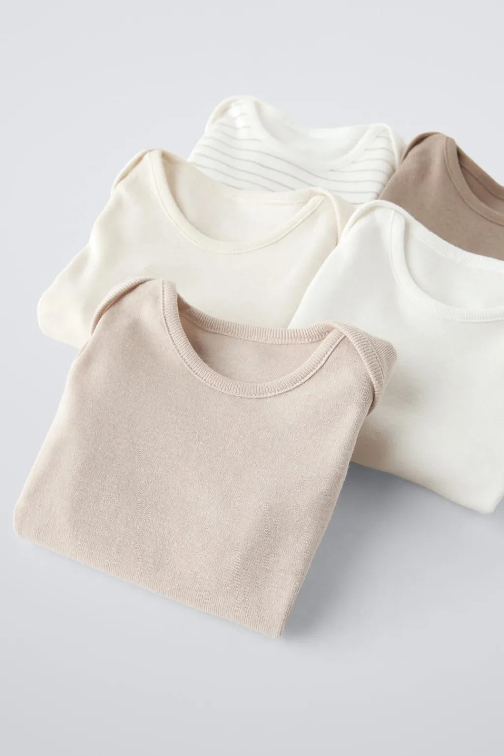 Niños ZARA 1½ - 6 Años·Ropa Interior / Calcetines|1½ - 6 Años·Ropa Interior / Calcetines<PACK CINCO BODIES TOSTADOS