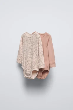 Niños ZARA 0 - 6 Meses·Bodies / Camisas|0 - 6 Meses·Ropa Interior / Pijamas<PACK DOS BODIES RIB