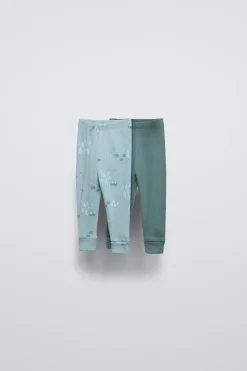 Niños ZARA 0 - 6 Meses·Leggings / Polainas|0 - 6 Meses·Homewear<PACK DOS LEGGING RIB