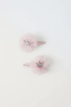 Niños ZARA 1½ - 6 Años·Accesorios|6 - 14 Años·Accesorios<PACK DOS PINZAS TUL CORONA BRILLO