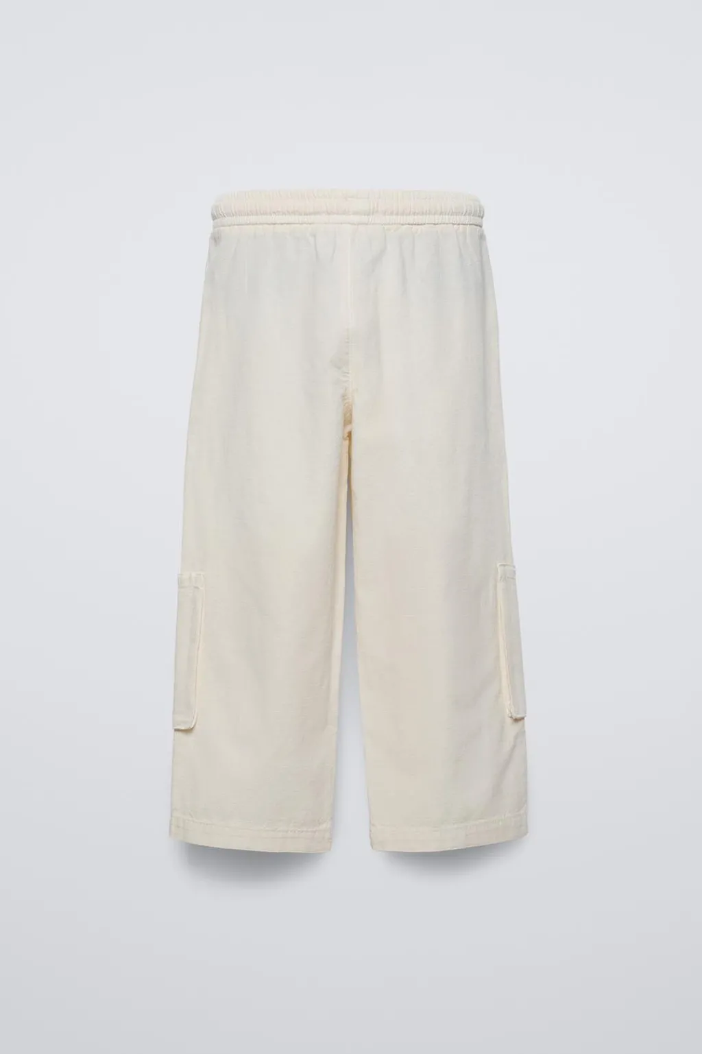 Niños ZARA 6 - 14 Años·Pantalones<PANTALÓN ALGODÓN LINO BOLSILLOS