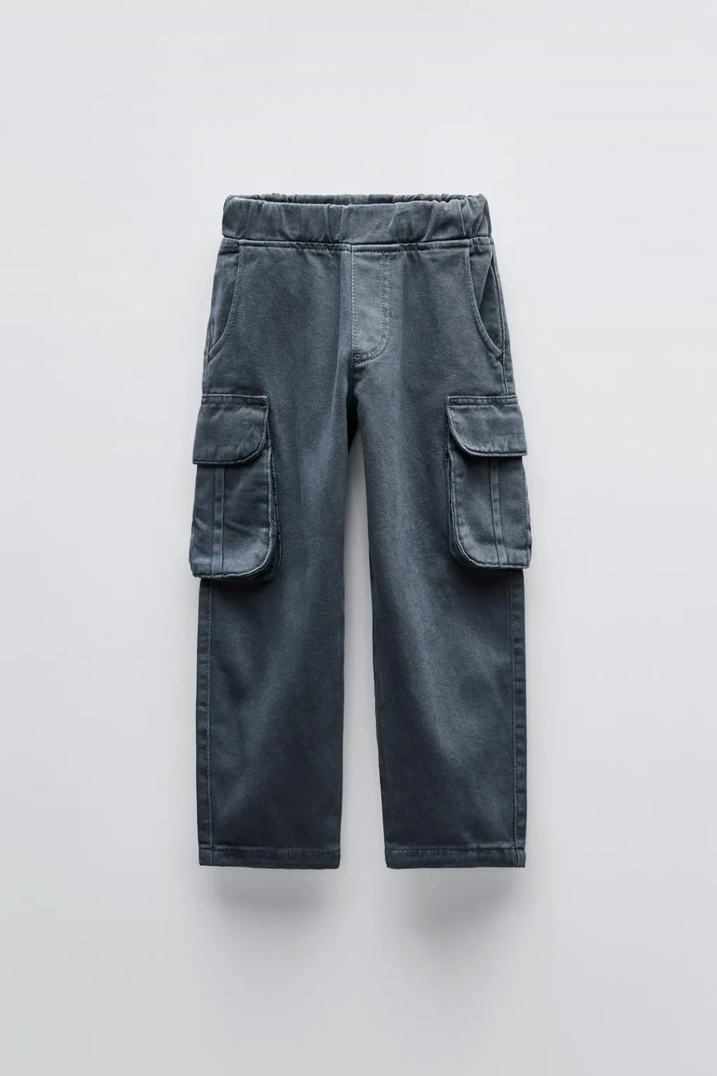 Niños ZARA 6 - 14 Años·Pantalones<PANTALÓN BARREL SARGA BOLSILLOS