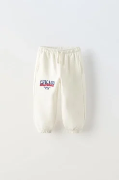 Niños ZARA 1½ - 6 Años·Pantalones|1½ - 6 Años·Chándal<PANTALÓN BORDADO CHICAGO