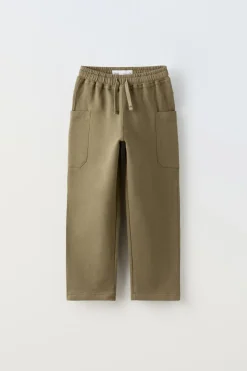 Niños ZARA 6 - 14 Años·Pantalones<PANTALÓN FELPA BOLSILLOS