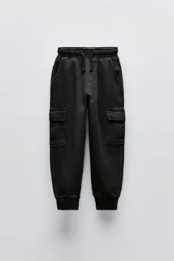 Niños ZARA 6 - 14 Años·Pantalones<PANTALÓN FELPA CARGO