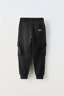 Niños ZARA 6 - 14 Años·Pantalones<PANTALÓN FELPA CARGO