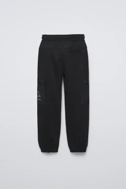 Niños ZARA 6 - 14 Años·Pantalones|6 - 14 Años·Deporte / Chándal<PANTALÓN FELPA HEBILLA
