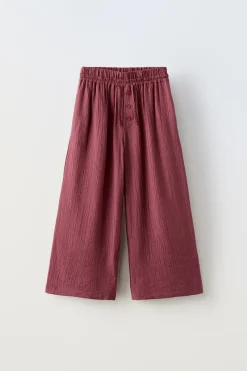 Niños ZARA 6 - 14 Años·Pantalones|6 - 14 Años·Total Look<PANTALÓN FLUIDO TEXTURA