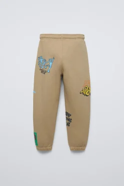 Niños ZARA 6 - 14 Años·Pantalones|6 - 14 Años·Total Look<PANTALÓN JOGGER GRAFFITI