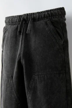 Niños ZARA 6 - 14 Años·Pantalones<PANTALÓN RECTO EFECTO LAVADO