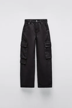 Niños ZARA 6 - 14 Años·Pantalones<PANTALÓN SARGA MULTIBOLSILLOS