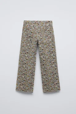 Niños ZARA 6 - 14 Años·Pantalones|6 - 14 Años·Total Look<PANTALÓN STRAIGHT MICROPANA FLORES