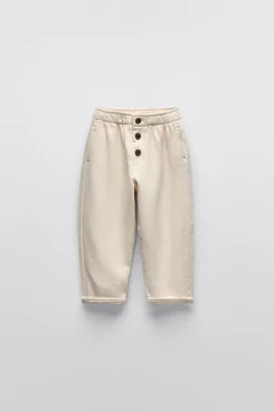 Niños ZARA 1½ - 6 Años·Pantalones / Leggings|6 - 18 Meses·Pantalones / Leggings<PANTALÓN SUPERSOFT BOTONES