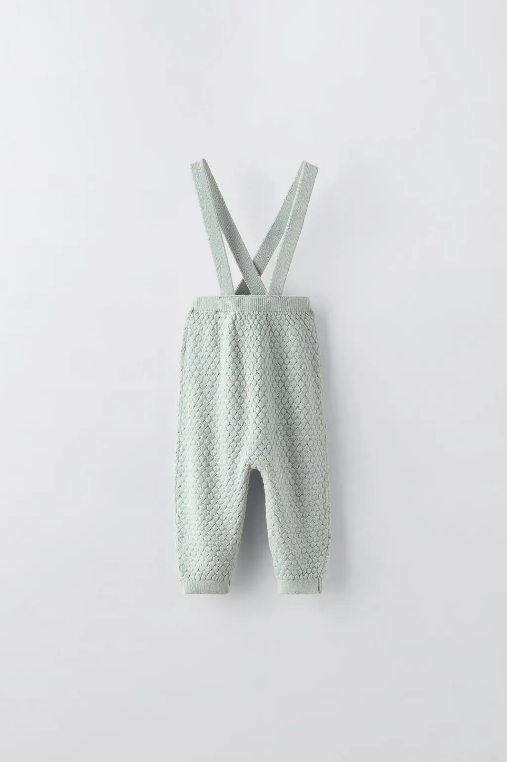Niños ZARA 0 - 6 Meses·Punto|0 - 6 Meses·Leggings / Polainas<PANTALÓN TIRANTES CON LANA