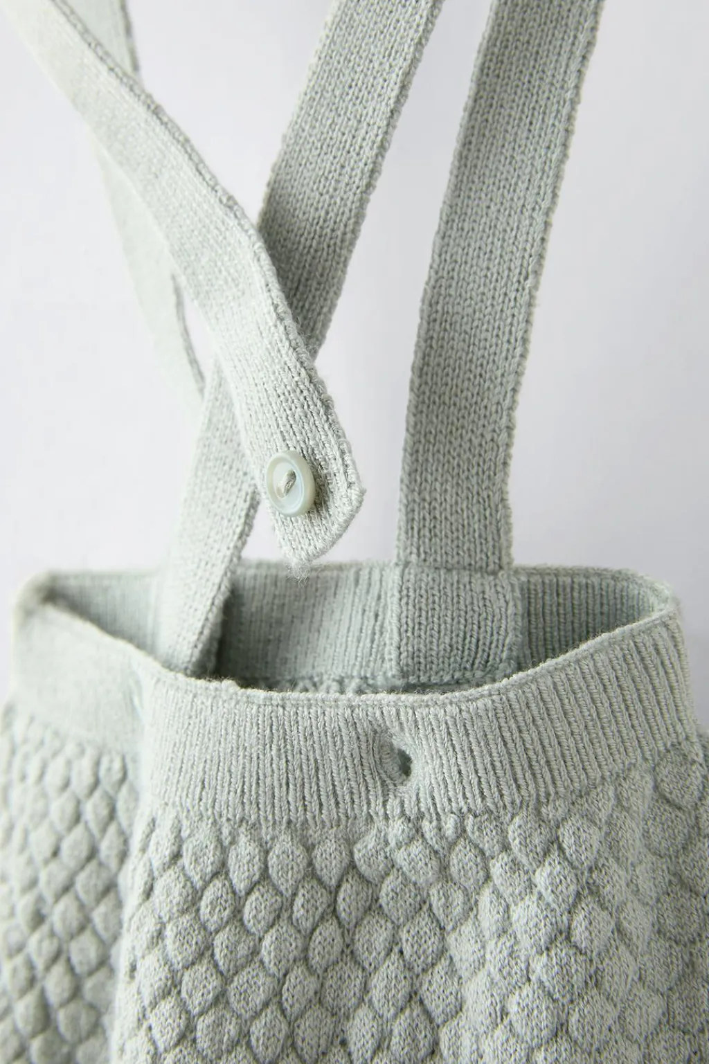 Niños ZARA 0 - 6 Meses·Punto|0 - 6 Meses·Leggings / Polainas<PANTALÓN TIRANTES CON LANA
