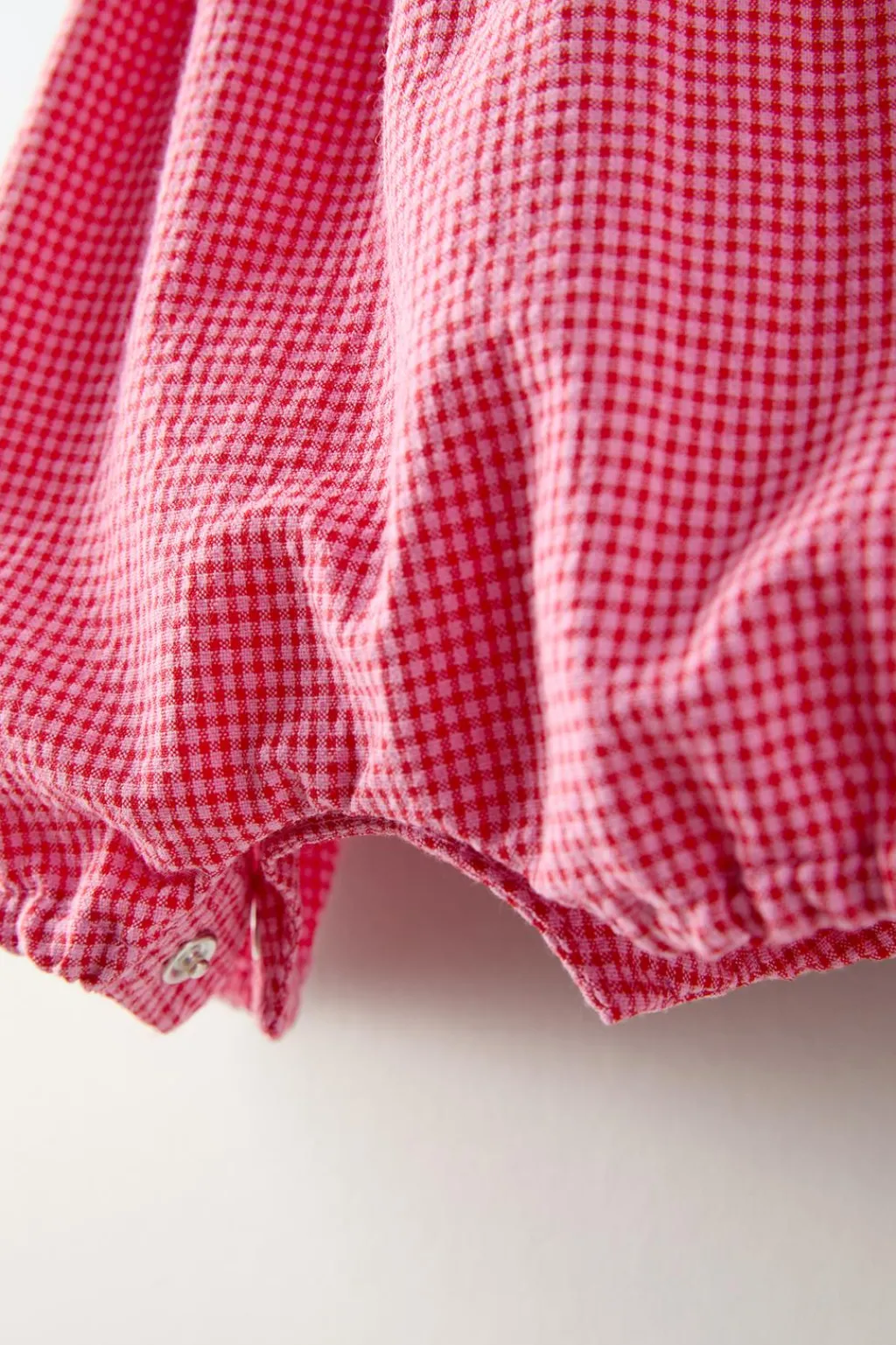 Niños ZARA 6 - 18 Meses·Vestidos / Monos<PELELE CUADRO VICHY VOLANTES