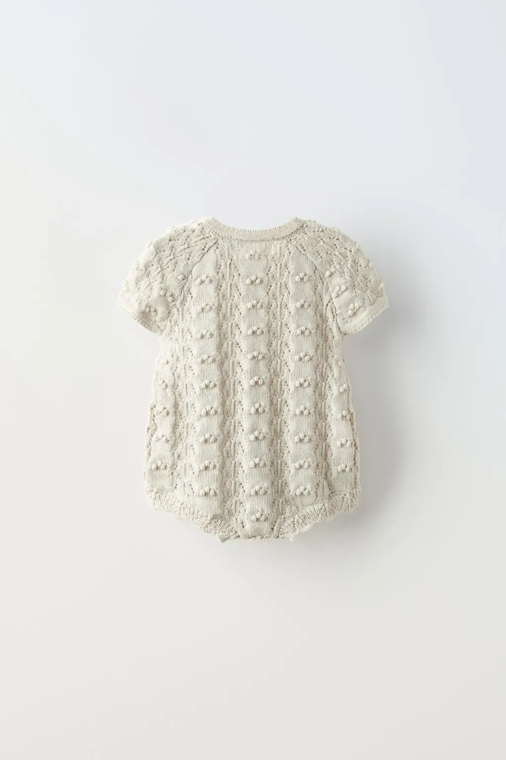 Niños ZARA 0 - 6 Meses·Punto|6 - 18 Meses·Conjuntos<PELELE PUNTO CALADO