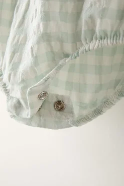 Niños ZARA 6 - 18 Meses·Vestidos / Monos<PELELE VICHY TEXTURA