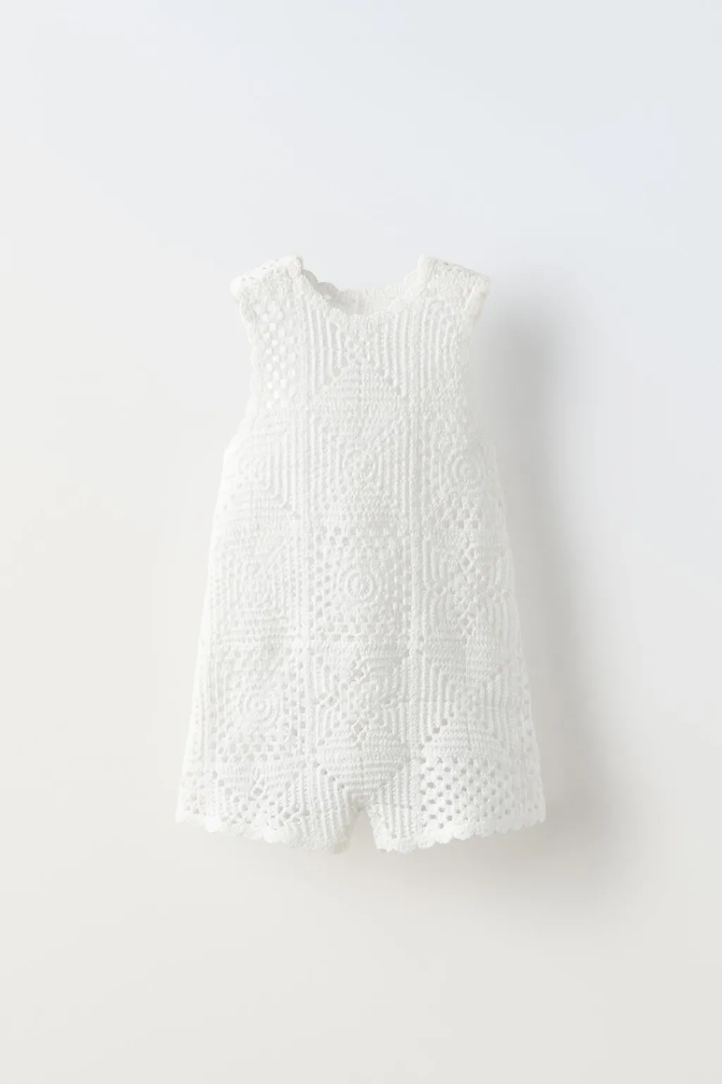 Niños ZARA 1½ - 6 Años·Vestidos / Petos|1½ - 6 Años·Punto<PETO CORTO PUNTO CROCHET