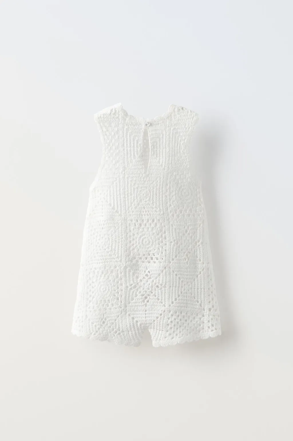 Niños ZARA 1½ - 6 Años·Vestidos / Petos|1½ - 6 Años·Punto<PETO CORTO PUNTO CROCHET