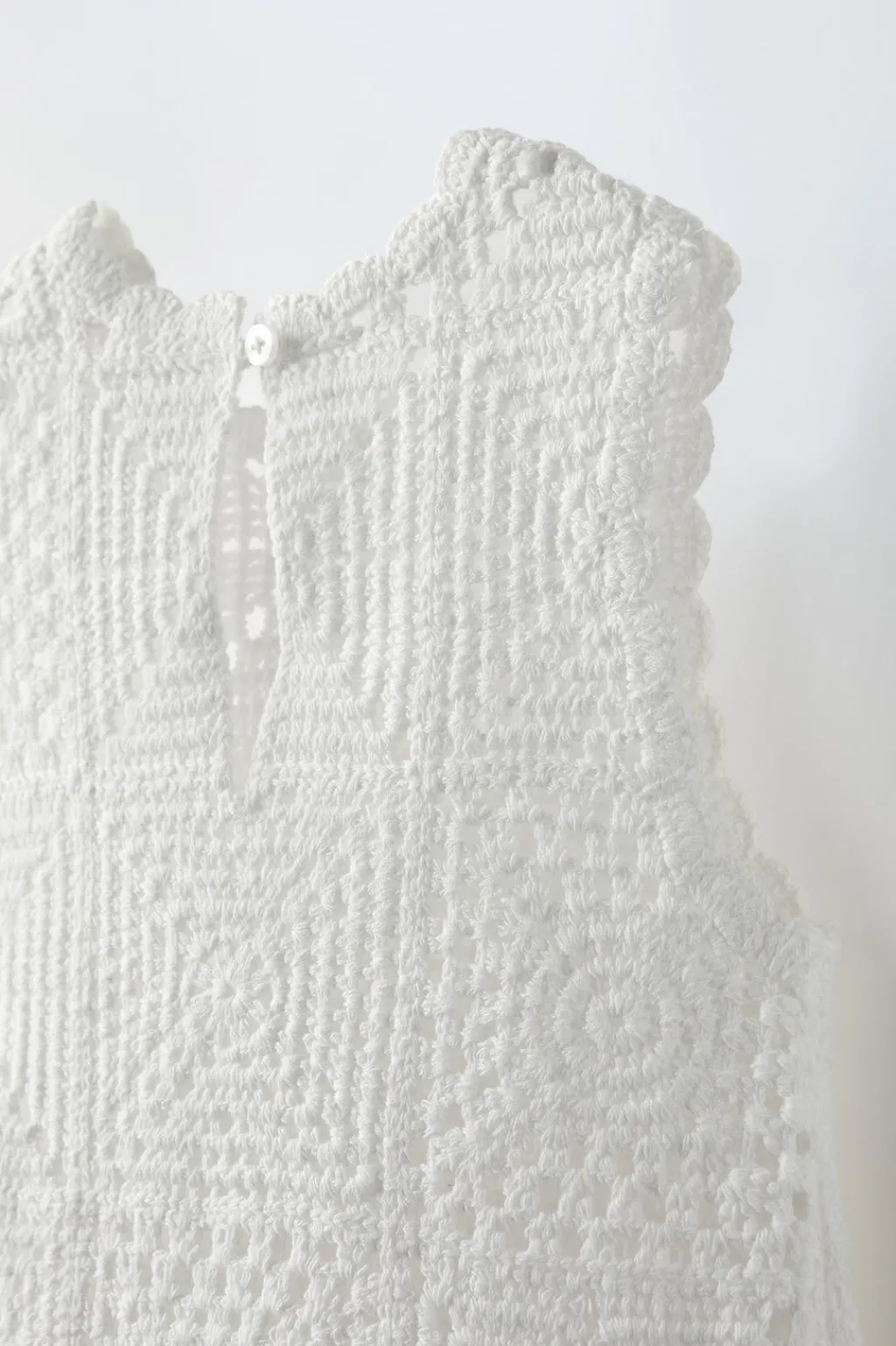 Niños ZARA 1½ - 6 Años·Vestidos / Petos|1½ - 6 Años·Punto<PETO CORTO PUNTO CROCHET