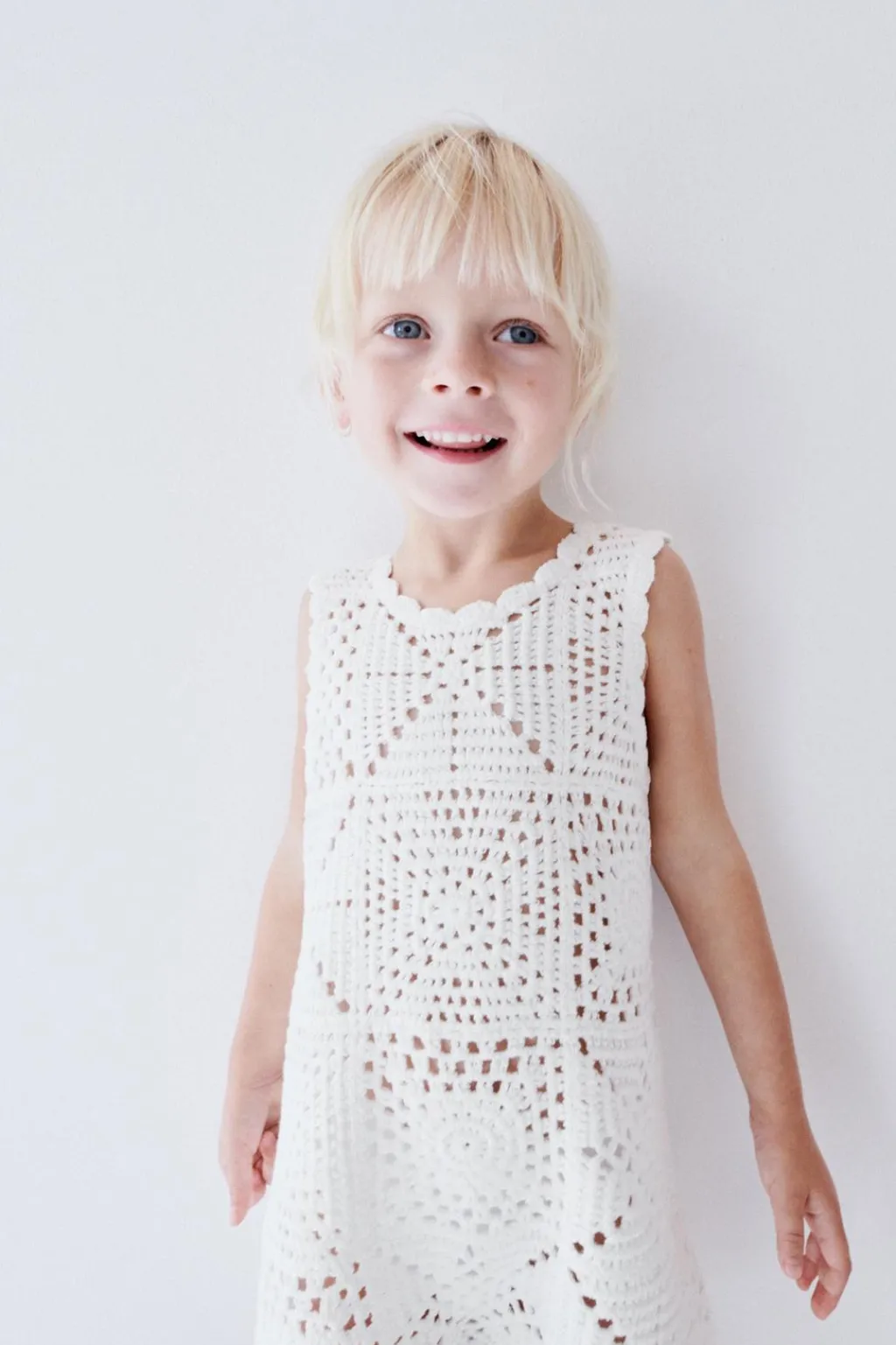 Niños ZARA 1½ - 6 Años·Vestidos / Petos|1½ - 6 Años·Punto<PETO CORTO PUNTO CROCHET