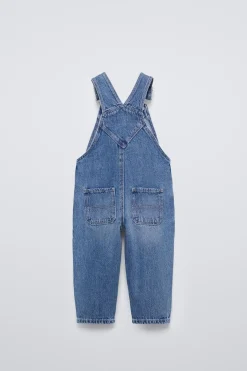 Niños ZARA 1½ - 6 Años·Vestidos / Petos|1½ - 6 Años·Pantalones<PETO LARGO DENIM