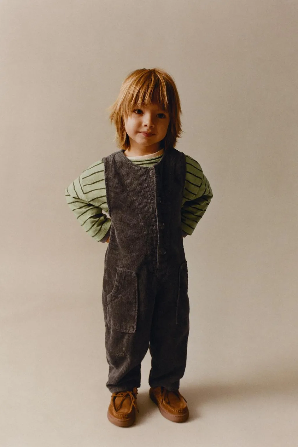 Niños ZARA 1½ - 6 Años·Vestidos / Petos|1½ - 6 Años·Pantalones<PETO PANA BOLSILLOS