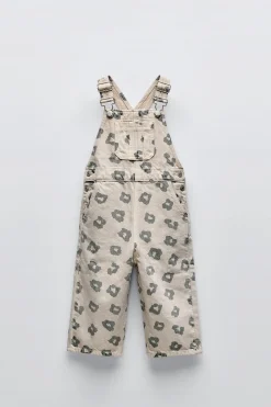 Niños ZARA 1½ - 6 Años·Vestidos / Petos|1½ - 6 Años·Pantalones<PETO SARGA ANIMAL PRINT