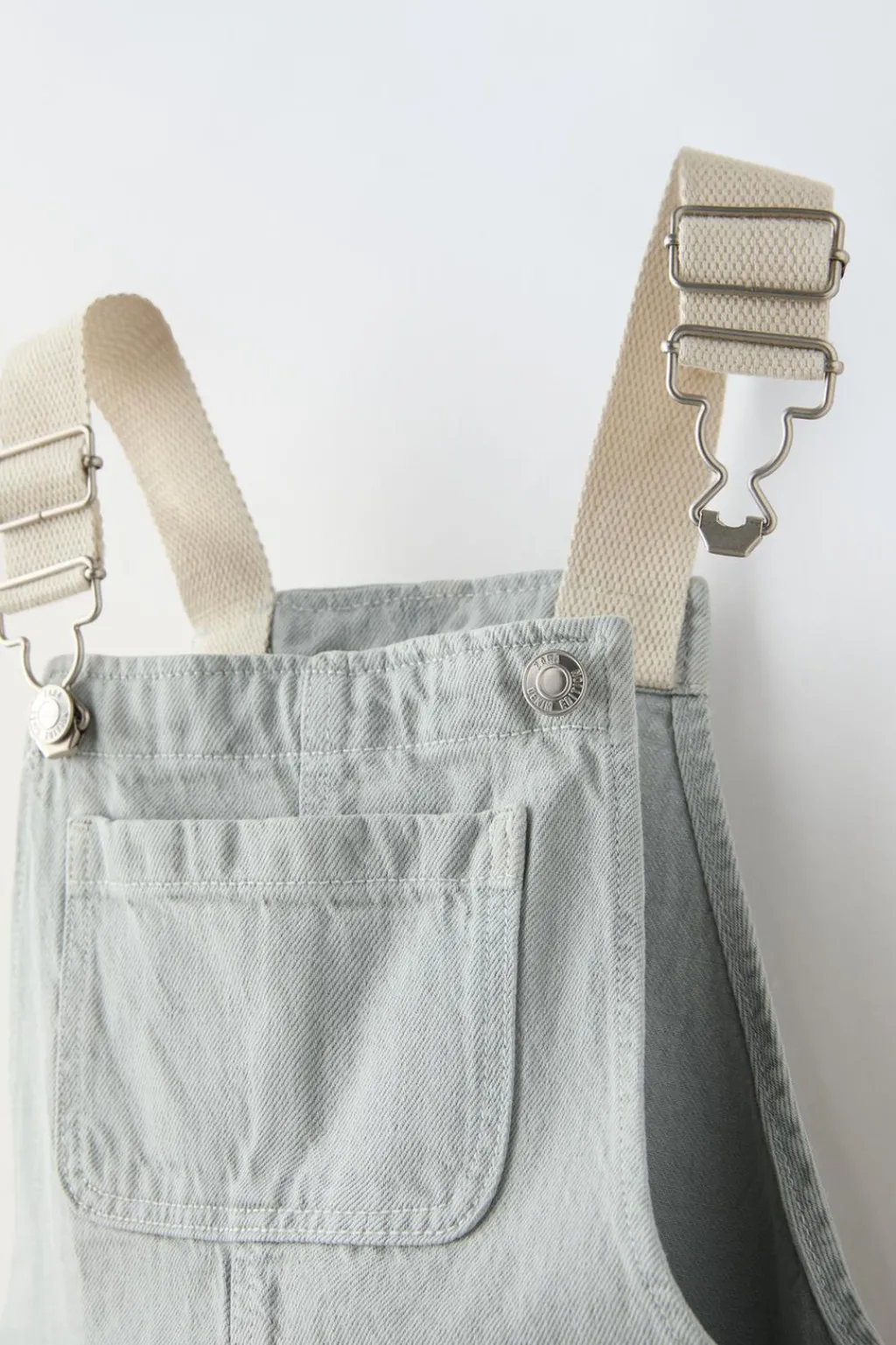 Niños ZARA 1½ - 6 Años·Faldas / Bermudas|1½ - 6 Años·Pantalones / Leggings<PETO SARGA TIRANTES CONTRASTE