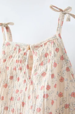 Niños ZARA 6 - 18 Meses·Vestidos / Monos<PETO TIRANTES FLORES