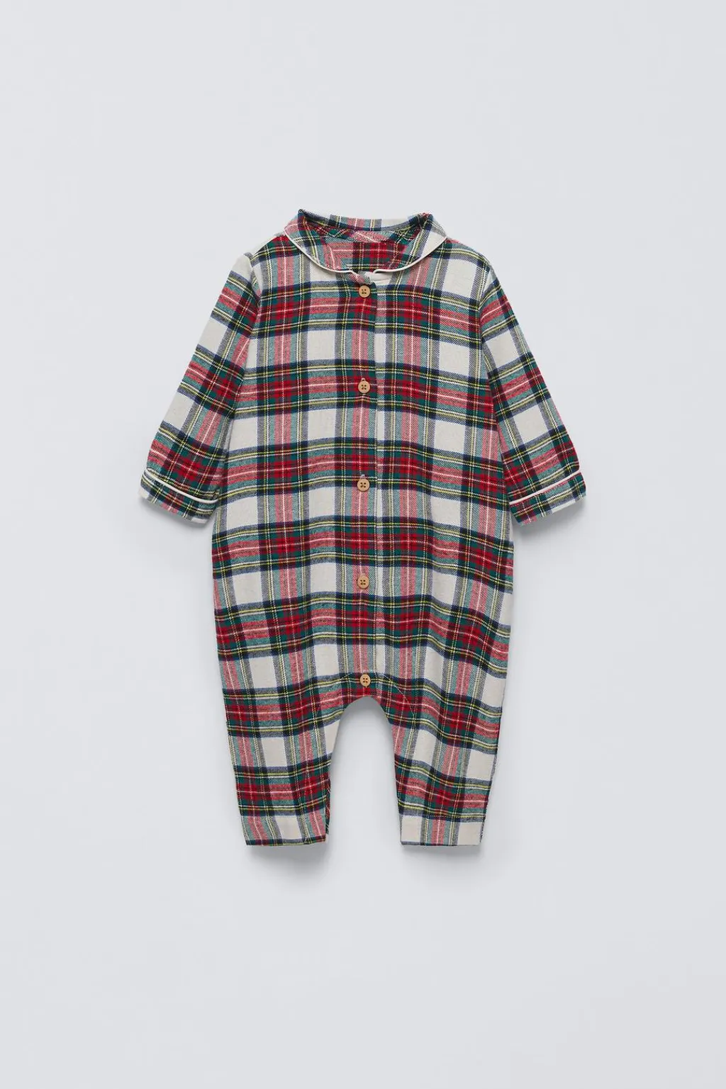 Niños ZARA 6 - 18 Meses·Ropa Interior / Pijamas|Accesorios / Zapatos / 0 - 14 Años<PIJAMA ENTERO FRANELA CUADROS