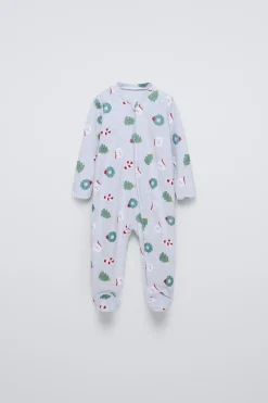 Niños ZARA 1½ - 6 Años·Pijamas|1½ - 6 Años·Pijamas<PIJAMA ENTERO VELOUR ESTAMPADOS