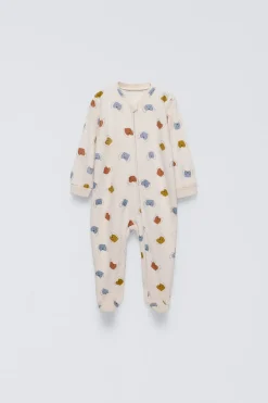 Niños ZARA 1½ - 6 Años·Pijamas|1½ - 6 Años·Pijamas<PIJAMA ENTERO VELOUR PERROS