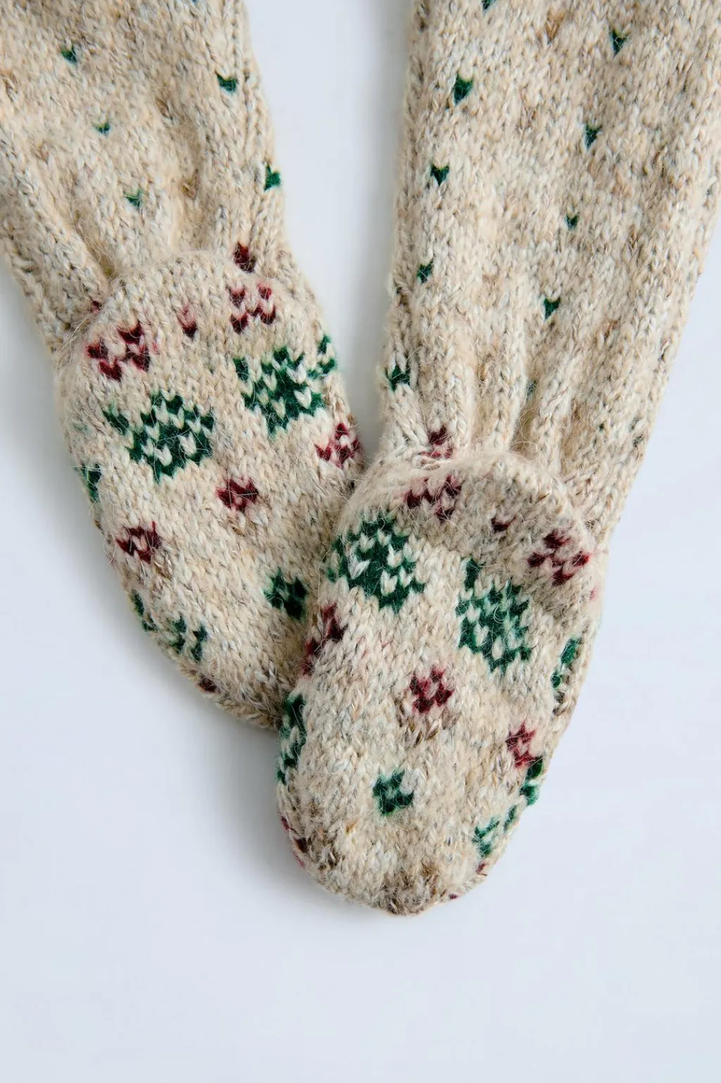 Niños ZARA 0 - 6 Meses·Punto|0 - 6 Meses·Leggings / Polainas<POLAINA PUNTO JACQUARD CASITAS